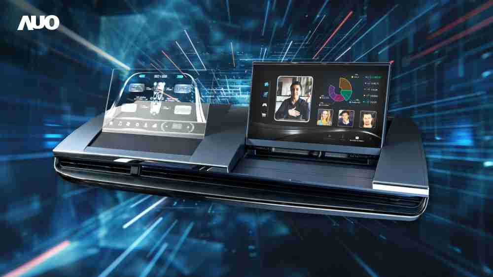 尊时凯龙Micro LED Display HMI解决方案打造透明Micro LED前座仪表，，，呈现信息并保留驾驶视野开阔；亦为副驾驶座乘客打造收放自如的Micro LED屏幕，，，在不影响显示质量的前提于显示区内建镜头，，让用户能与视讯对象直接眼神接触，，，，提供绝佳的双向沟通体验